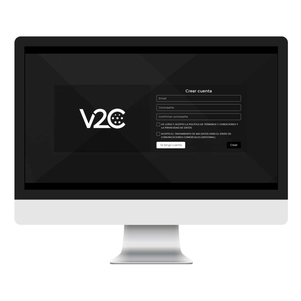 punto de recarga acceso login cloud v2c