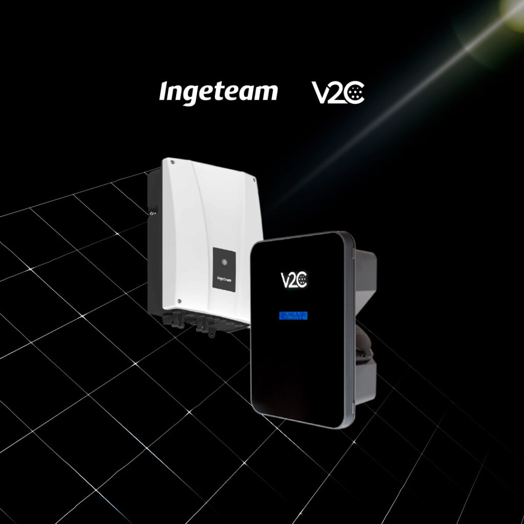 Inversor híbrido de Ingeteam con cargador Trydan de V2C