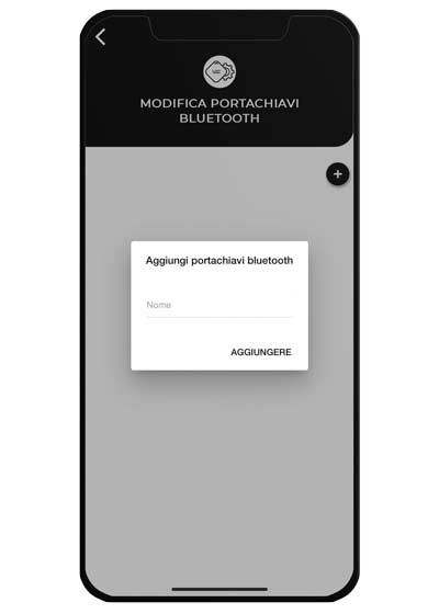 APP aggiungere portachiavi