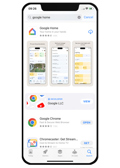 Google home supported sales apps