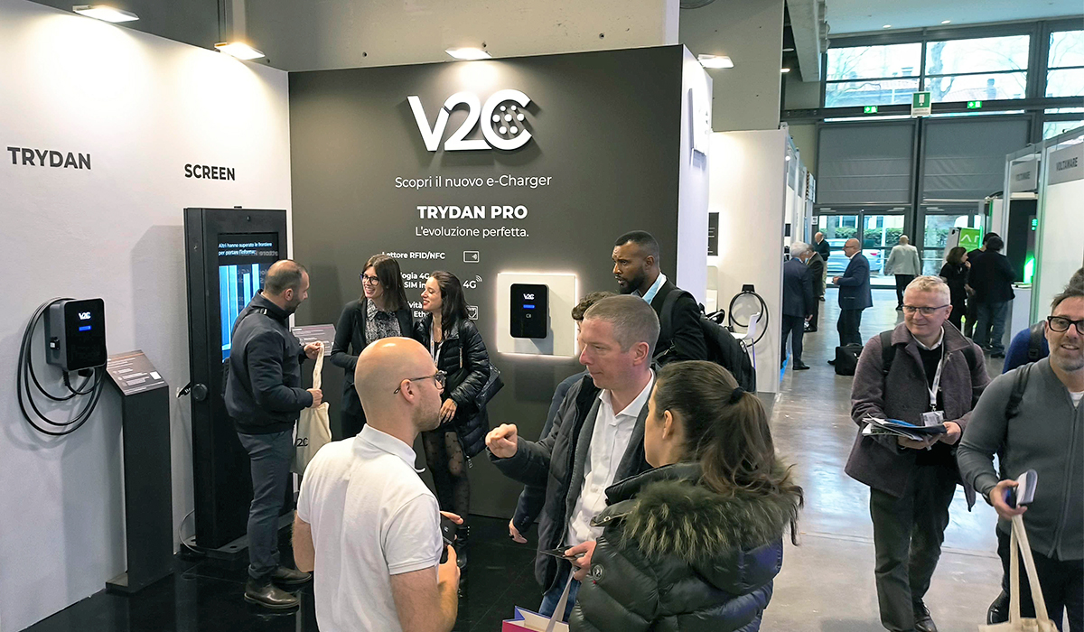 V2C presenta Trydan Pro su nuevo cargador de coche eléctrico en el evento europeo más importante enfocado en la transición energética