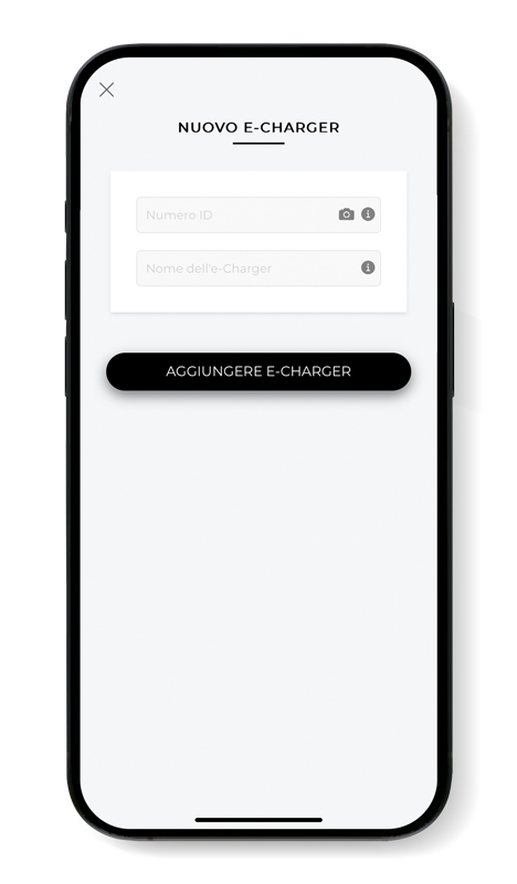 Immagine della schermata di abbinamento del dispositivo tramite scansione del codice QR. Gli utenti possono utilizzare la fotocamera dell'app per scansionare il codice QR sull'etichetta del dispositivo e completare il processo di abbinamento.