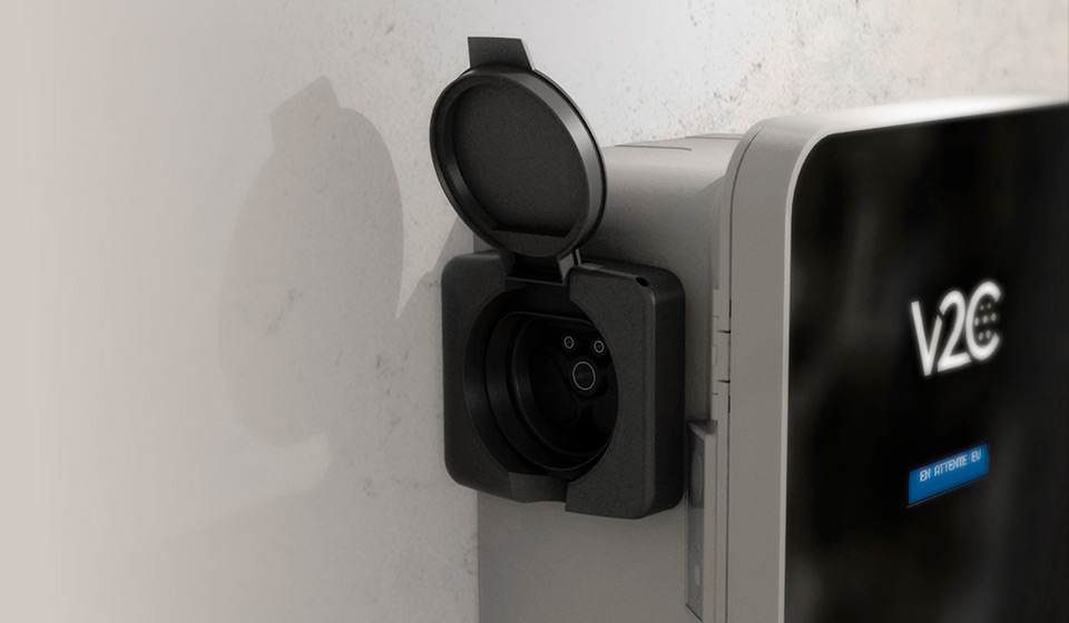 Borne De Recharge Intelligente LEKTRI·CO One Safe Wi-FI - 7,4 KW, Câble Type 2 5m, IP55, Appli Mobile