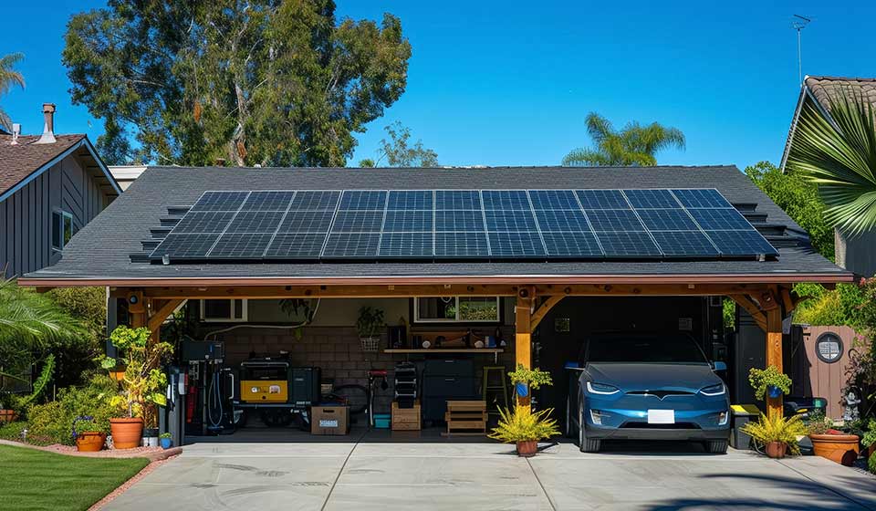 ¿Cómo cargar un coche eléctrico con placas solares?