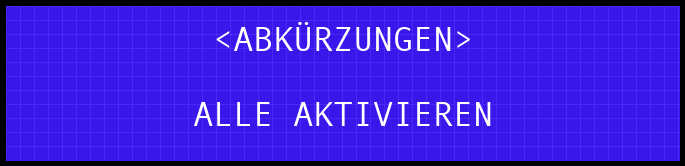 alle aktiviere