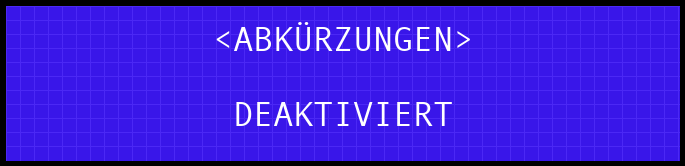 deaktiviert