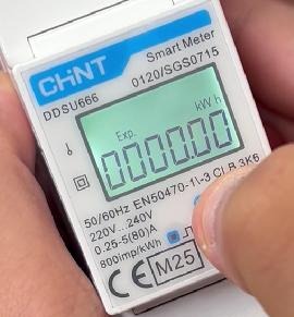 Medidor monofásico MID: energía exportada