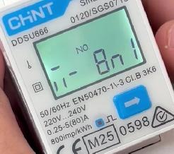 Medidor monofásico MID: formato de trama (8n1)